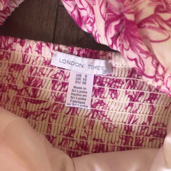 London Times Pink Floral Maxi Dress - Picture 2 of 2